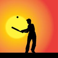 Vector silhouette of the woman N144