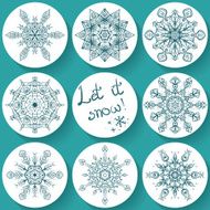collection of snowflakes N7