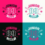 College baseball junior team emblem