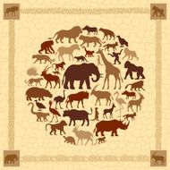 African Animals Collage