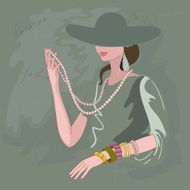 Woman in bonnet N2