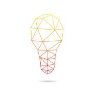 Lightbulb abstract isolated on a white backgrounds vector illustration N2