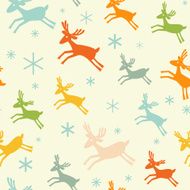 Seamless pattern with deers N2