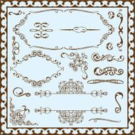 Ornate swirl set