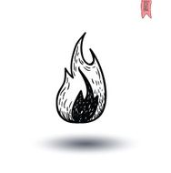 Fire flame icon vector illustration N6
