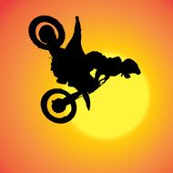 Vector silhouette of extreme jumps N4