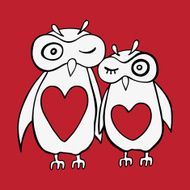 Two cute decorative owls N7
