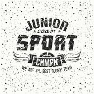 Junior rugby team emblem N2