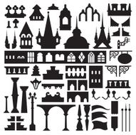 Castle Vintage Vector Separate