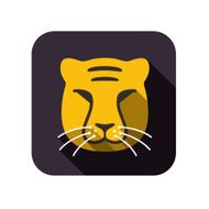 Tiger animal face icon