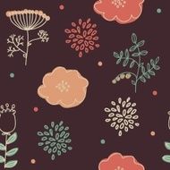 ornament seamless of floral graphic design elements N21