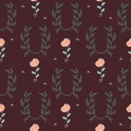 ornament seamless of floral graphic design elements N23
