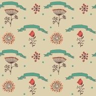 ornament seamless of floral graphic design elements N25