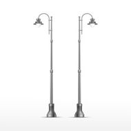 Vector Street Lamp Isolated on White Background N5