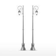 Vector Street Lamp Isolated on White Background N6