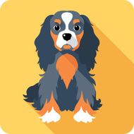 dog icon flat design N4