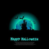 Happy Halloween message design background Vector illustration N8
