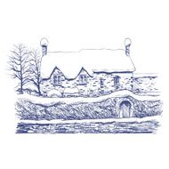 Hand drawn house vector illustration N5