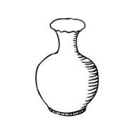 vase sketch vector illustration N2