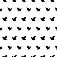 Vector seamless pattern dove