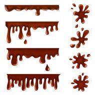 chocolate blots splashes and smudges