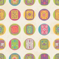 Seamless pattern with ethnic ornament N2