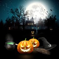 Modern Halloween greeting card N2