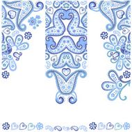Set of banners with ethnic decorative ornament N6