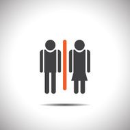 man and woman toilet vector icon N2