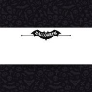 White Paper Sheet on Dark Halloween Background