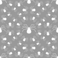 Seamless pattern with spiders halloween background N2