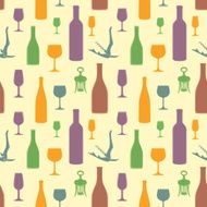 abstract wine seamless pattern