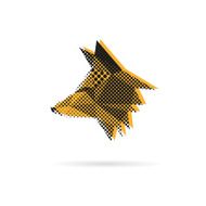 Fox abstract isolated on a white backgrounds vector illustration N4