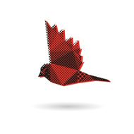 Bird abstract isolated on a white backgrounds vector illustration N3