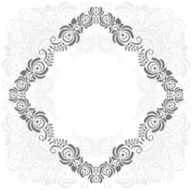 grey and white vintage frame
