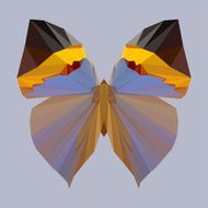 polygonal abstract geometric butterfly background N2