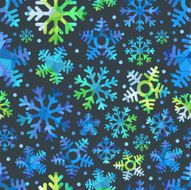 Different blue snowflakes set N2
