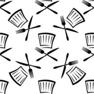 Seamless food and beverage background pattern
