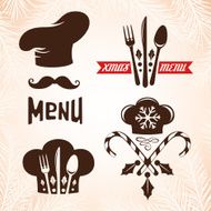 Christmas menu sign collection N2