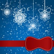 Christmas Snowflakes Background Vector Illustration N33