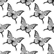 Seamless pattern of butterflies N12
