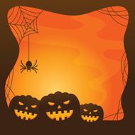 Halloween background with pumpkins N19