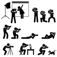 Photographer Cameraman Paparazzi Pictogram