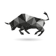 Bull abstract isolated on a white background vector illustration N2