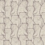 Bears seamless pattern N9