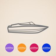 vector yacht icons
