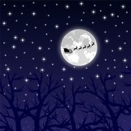 Santa Claus riding on a reindeer N3