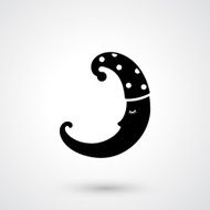 moon icon vector N3