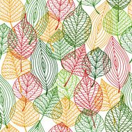 Autumnal leaves seamless pattern N3