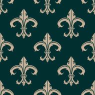 Classic Fleur de Lys seamless background pattern